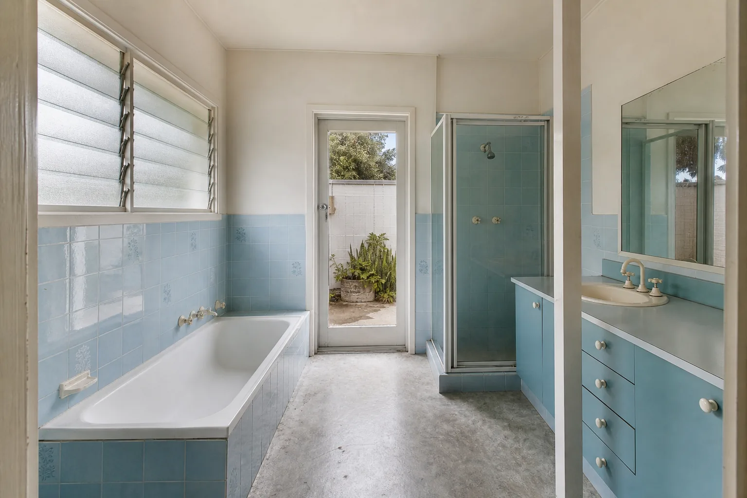 Representative coastal Sydney bathroom concept before renovation