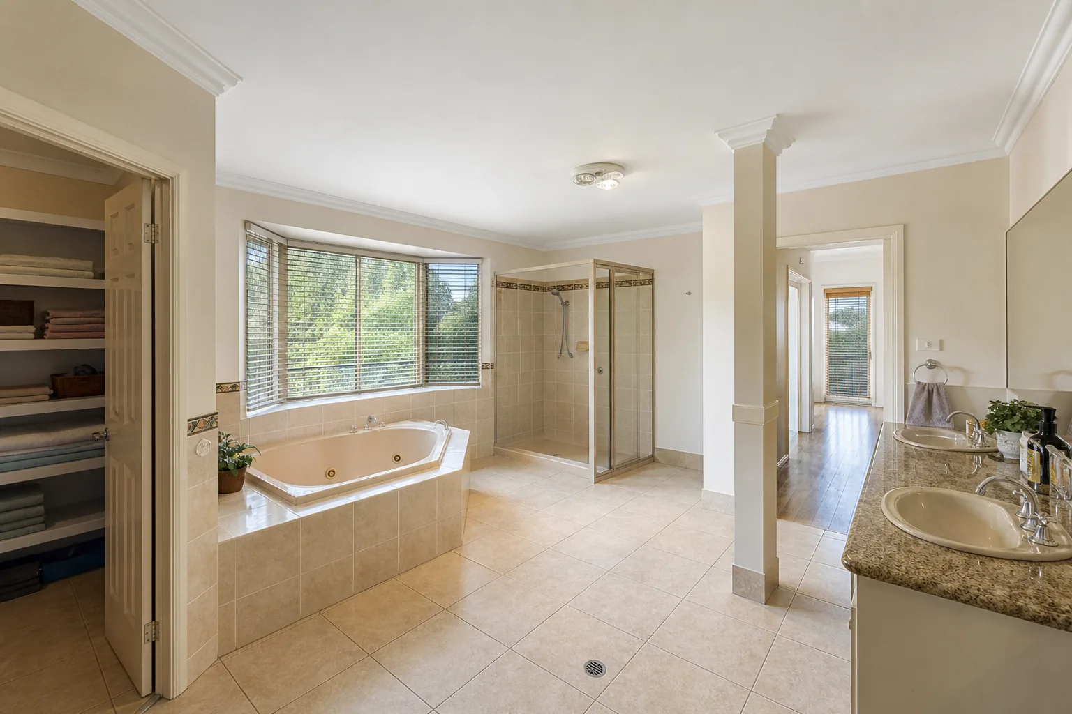 Representative large family bathroom concept before renovation